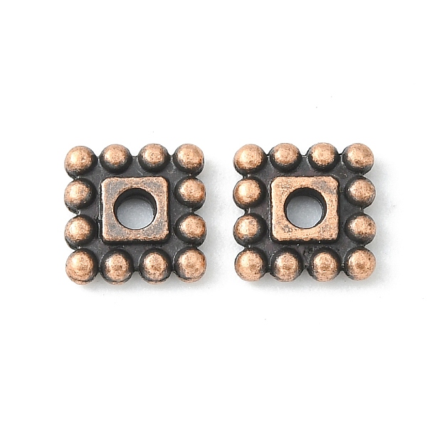 PandaHall Tibetan Style Spacer Beads, Cadmium Free & Nickel Free & Lead Free, Square, Red Copper, 7x7x2mm, Hole: 2mm Alloy Square
PandaHall Tibetan Style Spacer Beads, Cadmium Free & Nickel Free & Lead Free, Square, Red Copper, 7x7x2mm, Hole: 2mm Alloy Square