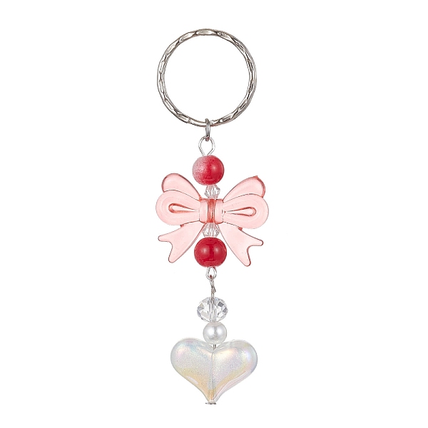 PandaHall Acrylic Heart with Bowknot Keychains, with Glass Beads and Iron Keychain Clasp, Light Coral, 9.4cm Acrylic Butterfly
PandaHall Acrylic Heart with Bowknot Keychains, with Glass Beads and Iron Keychain Clasp, Light Coral, 9.4cm Acrylic Butterfly