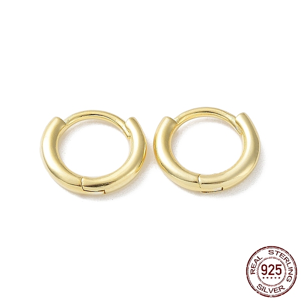 PandaHall 925 Sterling Silver Huggie Hoop Earrings, Round Ring, Real 18K Gold Plated, 12x2mm Sterling Silver Ring
PandaHall 925 Sterling Silver Huggie Hoop Earrings, Round Ring, Real 18K Gold Plated, 12x2mm Sterling Silver Ring