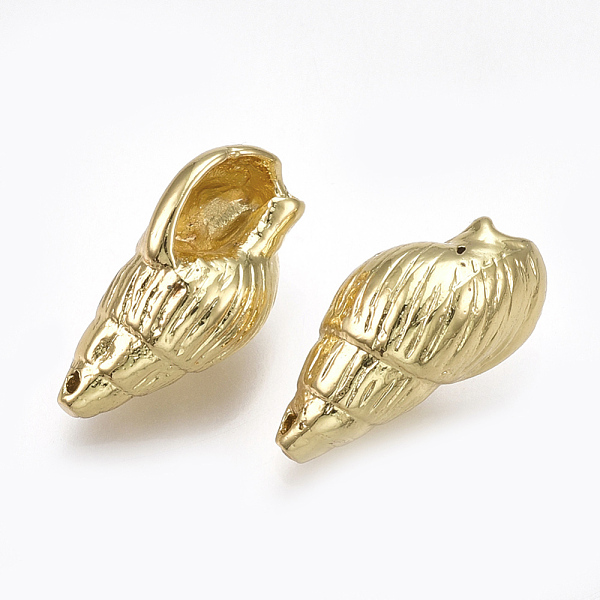 PandaHall Brass Pendants, Spiral Shell, Real 18K Gold Plated, 18x9x8mm, Hole: 0.8mm Brass Others
PandaHall Brass Pendants, Spiral Shell, Real 18K Gold Plated, 18x9x8mm, Hole: 0.8mm Brass Others