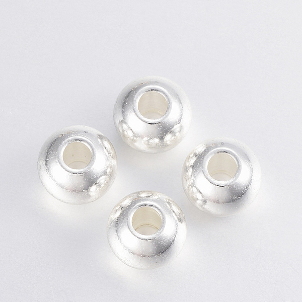 PandaHall 304 Stainless Steel Beads, Round, Silver Color Plated, 8x6.5mm, Hole: 3mm 304 Stainless Steel Round
PandaHall 304 Stainless Steel Beads, Round, Silver Color Plated, 8x6.5mm, Hole: 3mm 304 Stainless Steel Round