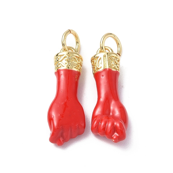 PandaHall Eco-Friendly Rack Plating Brass Enamel Pendants, Long-Lasting Plated, Real 18K Gold Plated, with Jump Ring, Hand Charm, Red...
PandaHall Eco-Friendly Rack Plating Brass Enamel Pendants, Long-Lasting Plated, Real 18K Gold Plated, with Jump Ring, Hand Charm, Red...