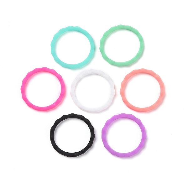 PandaHall Silicone Finger Rings, Wave, Mixed Color, US Size 6, Inner Diameter: 17mm, 7pcs/bag Plastic Multicolor
PandaHall Silicone Finger Rings, Wave, Mixed Color, US Size 6, Inner Diameter: 17mm, 7pcs/bag Plastic Multicolor