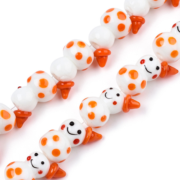 PandaHall Handmade Lampwork Beads Strands, Snowman, Dark Orange, 22x15x13mm, Hole: 1.5mm, about 25pcs/strand, 19.29 inch(49cm) Lampwork...
PandaHall Handmade Lampwork Beads Strands, Snowman, Dark Orange, 22x15x13mm, Hole: 1.5mm, about 25pcs/strand, 19.29 inch(49cm) Lampwork...