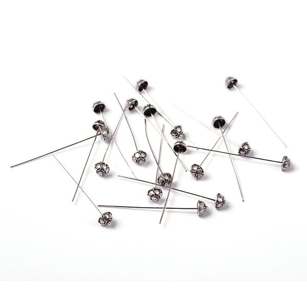 PandaHall Tibetan Style Pins, Cadmium Free & Lead Free, Antique Silver, 53x7.3mm, Pin: 1mm Alloy
PandaHall Tibetan Style Pins, Cadmium Free & Lead Free, Antique Silver, 53x7.3mm, Pin: 1mm Alloy