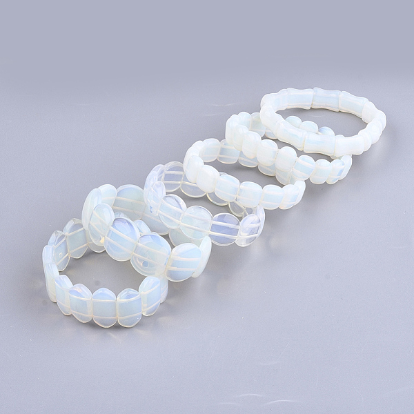 PandaHall Opalite Stretch Bracelets, Rectangle & Bamboo & Oval, 2 inch~2-1/8 inch(5~5.5cm) Opalite
PandaHall Opalite Stretch Bracelets, Rectangle & Bamboo & Oval, 2 inch~2-1/8 inch(5~5.5cm) Opalite