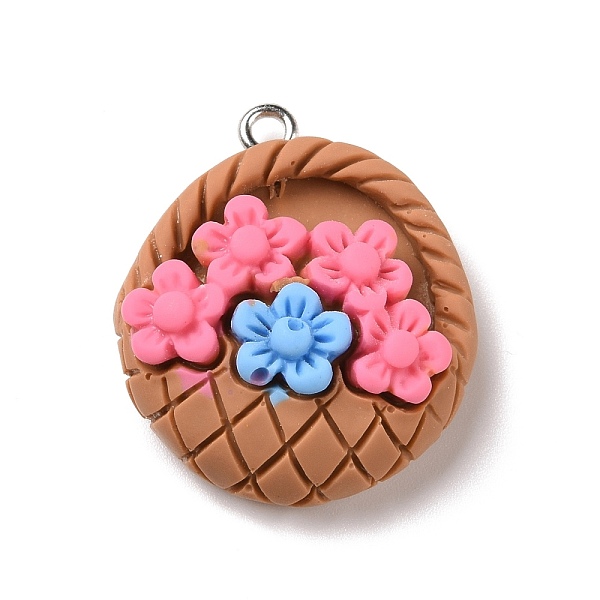 PandaHall Opaque Resin Pendants, with Platinum Tone Iron Loops, Flower Basket, Camel, 27x23.5x10.5mm, Hole: 2mm Resin Others Brown
PandaHall Opaque Resin Pendants, with Platinum Tone Iron Loops, Flower Basket, Camel, 27x23.5x10.5mm, Hole: 2mm Resin Others Brown