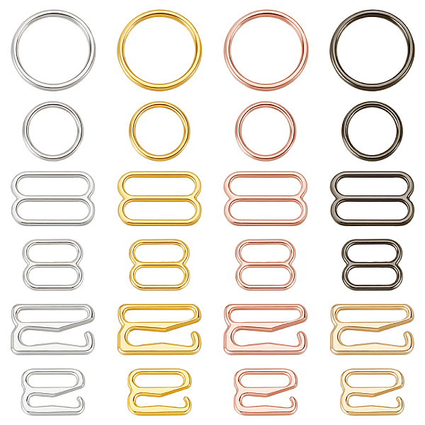 PandaHall AHADERMAKER 480Pcs 24 Styles Alloy Underwear Strap Adjustment Buckles, Bra Slider Hoop, Mixed Color, 8~14x9~15x1~1.5mm, Inner...
PandaHall AHADERMAKER 480Pcs 24 Styles Alloy Underwear Strap Adjustment Buckles, Bra Slider Hoop, Mixed Color, 8~14x9~15x1~1.5mm, Inner...