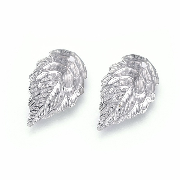 PandaHall 304 Stainless Steel Pendants, Textured Leaf, Stainless Steel Color, 17x10x1mm, Hole: 1mm 304 Stainless Steel Leaf
PandaHall 304 Stainless Steel Pendants, Textured Leaf, Stainless Steel Color, 17x10x1mm, Hole: 1mm 304 Stainless Steel Leaf