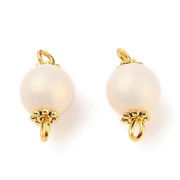 PandaHall Spray Painted Style Acrylic Beads Links, with Golden Plated Brass & Alloy Findings, Round, Creamy White, 16x7.7x7.8mm, Hole: 2mm...
PandaHall Spray Painted Style Acrylic Beads Links, with Golden Plated Brass & Alloy Findings, Round, Creamy White, 16x7.7x7.8mm, Hole: 2mm...