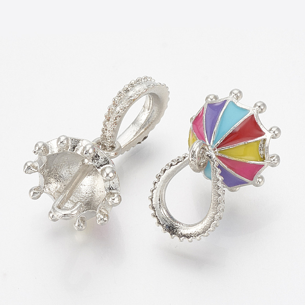 PandaHall Alloy Enamel European Dangle Charms, Large Hole Pendants, Umbrella, Platinum, Colorful, 27mm, Hole: 5mm Alloy+Enamel Umbrella
PandaHall Alloy Enamel European Dangle Charms, Large Hole Pendants, Umbrella, Platinum, Colorful, 27mm, Hole: 5mm Alloy+Enamel Umbrella