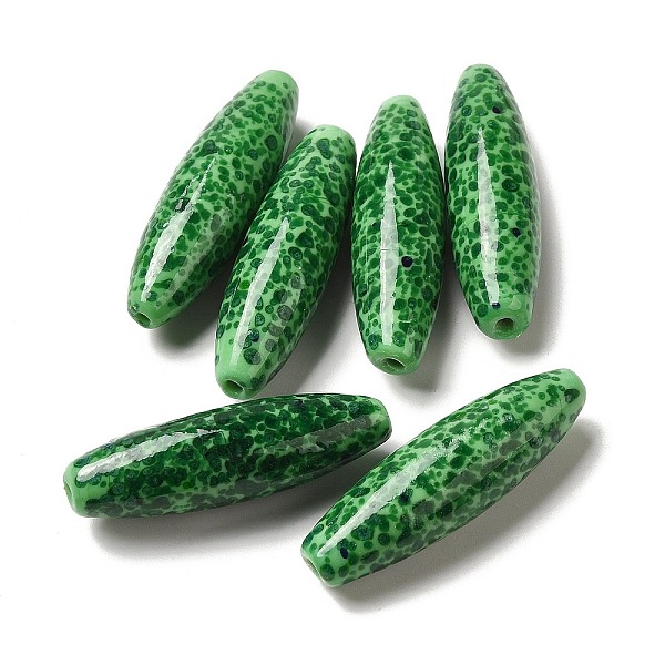 PandaHall Normal Lampwork Beads, Oval with Fleck, Green, 41~42x12mm, Hole: 2mm Lampwork Oval Green
PandaHall Normal Lampwork Beads, Oval with Fleck, Green, 41~42x12mm, Hole: 2mm Lampwork Oval Green