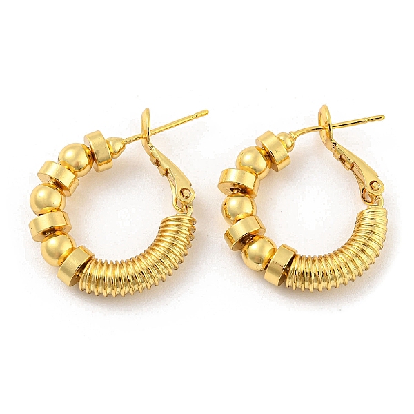PandaHall Rack Plating Brass Flat Round Beaded Hoop Earrings, Long-Lasting Plated, Cadmium Free & Lead Free, Real 18K Gold Plated...
PandaHall Rack Plating Brass Flat Round Beaded Hoop Earrings, Long-Lasting Plated, Cadmium Free & Lead Free, Real 18K Gold Plated...