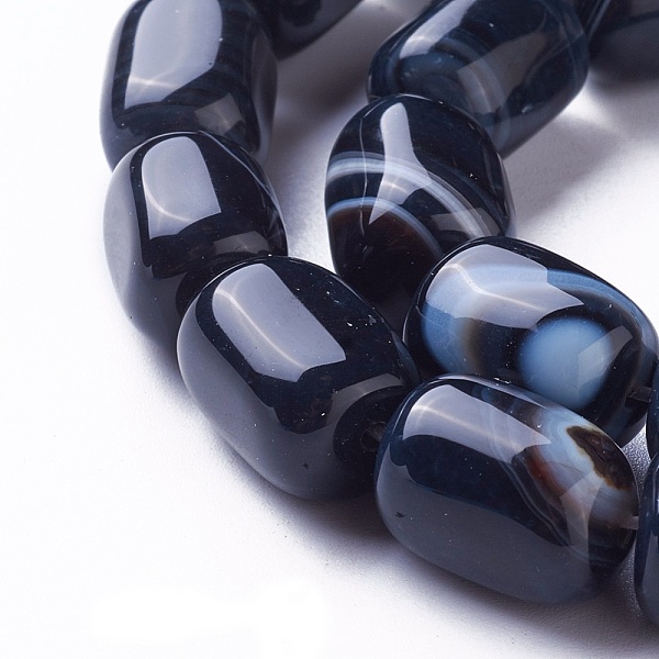 PandaHall Natural Black Agate Beads Strands, Cuboid, Black, 14~18x10~11x10~11mm, Hole: 1.5mm, about 25pcs/strand, 15.1 inch(38.5cm) Black...
PandaHall Natural Black Agate Beads Strands, Cuboid, Black, 14~18x10~11x10~11mm, Hole: 1.5mm, about 25pcs/strand, 15.1 inch(38.5cm) Black...