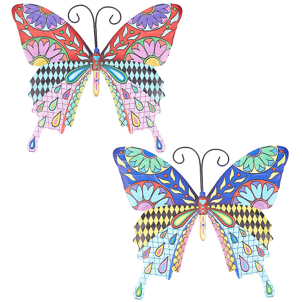 PandaHall CREATCABIN 2Pcs 2 Colors Iron Wall Decorations, Butterfly Metal Wall Art, Colorfol Artificial Butterfly, Mixed Color, 215x250x4mm..., Multicolor
PandaHall CREATCABIN 2Pcs 2 Colors Iron Wall Decorations, Butterfly Metal Wall Art, Colorfol Artificial Butterfly, Mixed Color, 215x250x4mm..., Multicolor