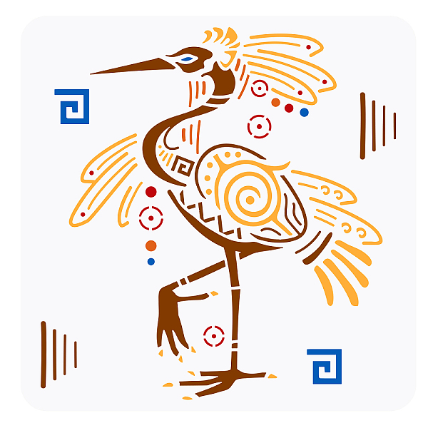 PandaHall FINGERINSPIRE Ethnic Bird Painting Stencil 11.8x11.8inch Reusable Mayan Symbols Drawing Template DIY Ancient Birds Stencil for...
PandaHall FINGERINSPIRE Ethnic Bird Painting Stencil 11.8x11.8inch Reusable Mayan Symbols Drawing Template DIY Ancient Birds Stencil for...