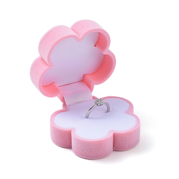 PandaHall Plum Blossom Shape Velvet Jewelry Boxes, Portable Jewelry Box Organizer Storage Case, for Ring Earrings Necklace, Pink...
PandaHall Plum Blossom Shape Velvet Jewelry Boxes, Portable Jewelry Box Organizer Storage Case, for Ring Earrings Necklace, Pink...