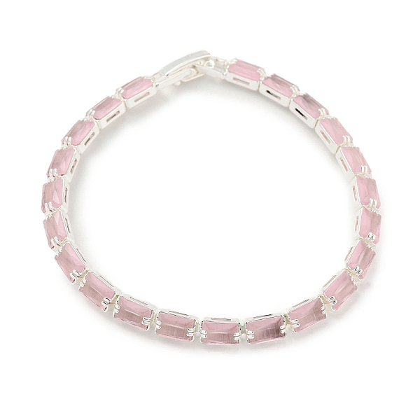PandaHall Rack Plating Brass Rectangle Link Chain Bracelet, Misty Rose Cubic Zirconia Tennis Bracelets, Long-Lasting Plated, Cadmium Free &...
PandaHall Rack Plating Brass Rectangle Link Chain Bracelet, Misty Rose Cubic Zirconia Tennis Bracelets, Long-Lasting Plated, Cadmium Free &...