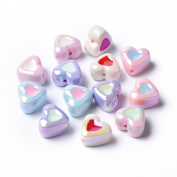 PandaHall Opaque Acrylic Beads, with Enamel, Heart, Mixed Color, 15x17x10.5mm, Hole: 2.1mm Acrylic Heart Multicolor
PandaHall Opaque Acrylic Beads, with Enamel, Heart, Mixed Color, 15x17x10.5mm, Hole: 2.1mm Acrylic Heart Multicolor