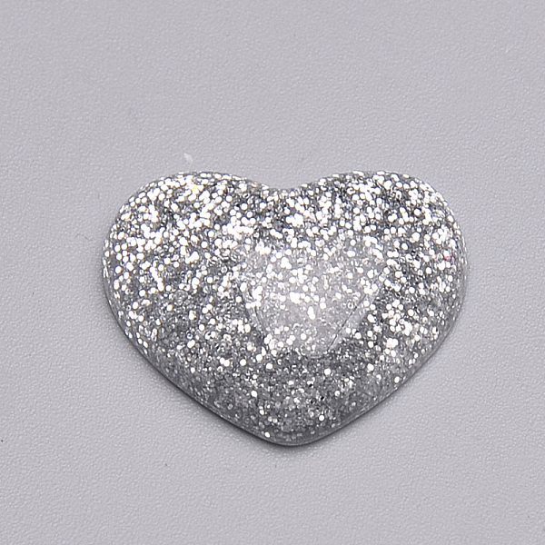 PandaHall Resin Cabochons, with Glitter Powder, Heart, Silver, 14x16x5mm Resin Heart Silver
PandaHall Resin Cabochons, with Glitter Powder, Heart, Silver, 14x16x5mm Resin Heart Silver