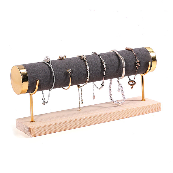PandaHall Velvet T Bar Bracelet Display Rack, Jewelry Organizer Holder with Woode Base, for Bracelets Watch Storage, Gray, 29x7x12.5cm...
PandaHall Velvet T Bar Bracelet Display Rack, Jewelry Organizer Holder with Woode Base, for Bracelets Watch Storage, Gray, 29x7x12.5cm...