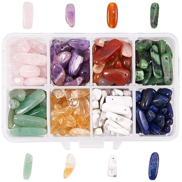 PandaHall Natural Gemstone Chips Beads, Ruby in Zoisite/Citrine/Lapis Lazuli/Howlite/Amethyst/Carnelian/Green Aventurine/Rose Quartz...
PandaHall Natural Gemstone Chips Beads, Ruby in Zoisite/Citrine/Lapis Lazuli/Howlite/Amethyst/Carnelian/Green Aventurine/Rose Quartz...