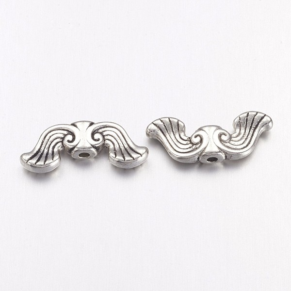 PandaHall Tibetan Style Alloy Beads, Wing, Cadmium Free & Lead Free, Antique Silver, 19x7.5x3.5mm, Hole: 1.5mm Alloy Wing
PandaHall Tibetan Style Alloy Beads, Wing, Cadmium Free & Lead Free, Antique Silver, 19x7.5x3.5mm, Hole: 1.5mm Alloy Wing