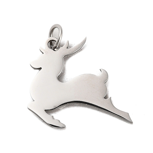 PandaHall Christmas 304 Stainless Steel Pendants, with Jump Ring, Deer Charm, Stainless Steel Color, 18x20x1mm, Hole: 3.4mm 304 Stainless...
PandaHall Christmas 304 Stainless Steel Pendants, with Jump Ring, Deer Charm, Stainless Steel Color, 18x20x1mm, Hole: 3.4mm 304 Stainless...