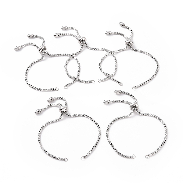 PandaHall Adjustable 304 Stainless Steel Slider Bracelets Making,Bolo Bracelets, Stainless Steel Color, Single Chain Length: about 11cm...
PandaHall Adjustable 304 Stainless Steel Slider Bracelets Making,Bolo Bracelets, Stainless Steel Color, Single Chain Length: about 11cm...