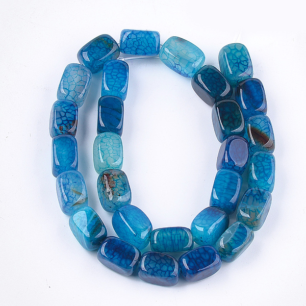PandaHall Natural Dragon Veins Agate Beads Strands, Dyed, Cuboid, Deep Sky Blue, 13~13.5x8~9x8~9mm, Hole: 1mm, about 28pcs/strand, 14.7 inch...
PandaHall Natural Dragon Veins Agate Beads Strands, Dyed, Cuboid, Deep Sky Blue, 13~13.5x8~9x8~9mm, Hole: 1mm, about 28pcs/strand, 14.7 inch...