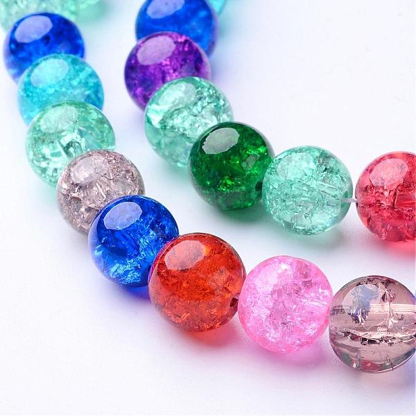 PandaHall 16 inch Mixed Color Round Crackle Glass Strands, 10mm, about 42pcs/strand, hole: about 1.5mm Glass Round Multicolor
PandaHall 16 inch Mixed Color Round Crackle Glass Strands, 10mm, about 42pcs/strand, hole: about 1.5mm Glass Round Multicolor