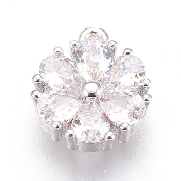 PandaHall Brass Charms, with Cubic Zirconia, Flower, Clear, Platinum, 11x9.5x3mm, Hole: 0.8mm Brass+Cubic Zirconia Flower Clear
PandaHall Brass Charms, with Cubic Zirconia, Flower, Clear, Platinum, 11x9.5x3mm, Hole: 0.8mm Brass+Cubic Zirconia Flower Clear