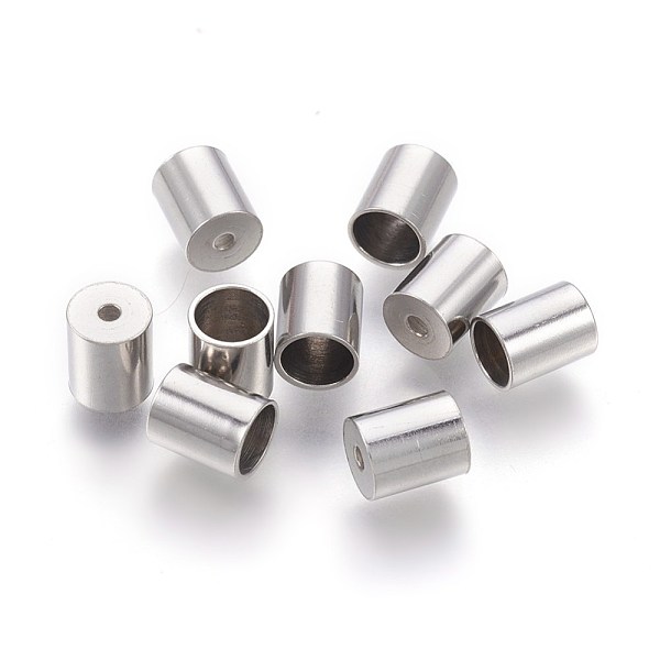 PandaHall 201 Stainless Steel Cord Ends, End Caps, Column, Stainless Steel Color, 6x5mm, Hole: 1.4mm, Inner Diameter: 4mm 201 Stainless...
PandaHall 201 Stainless Steel Cord Ends, End Caps, Column, Stainless Steel Color, 6x5mm, Hole: 1.4mm, Inner Diameter: 4mm 201 Stainless...