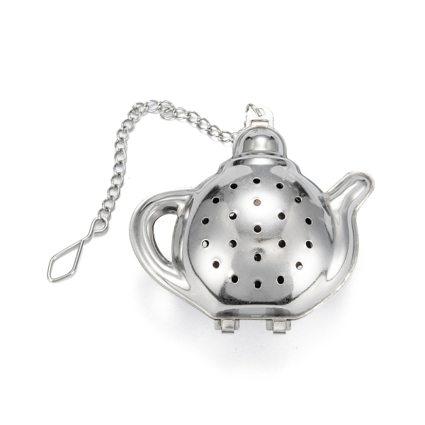 PandaHall Teapot Shape Tea Infuser, with Chain & Hook, Loose Tea 304 Stainless Steel Mesh Tea Ball Strainer, Stainless Steel Color, 168mm...
PandaHall Teapot Shape Tea Infuser, with Chain & Hook, Loose Tea 304 Stainless Steel Mesh Tea Ball Strainer, Stainless Steel Color, 168mm...