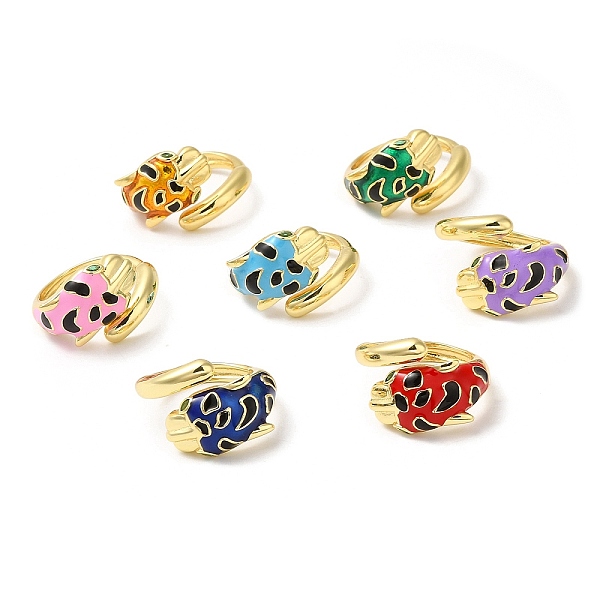 PandaHall Enamel Leopard Open Cuff Ring with Cubic Zirconia, Real 18K Gold Plated Brass Jewelry, Long-Lasting Plated, Mixed Color, Inner..., Multicolor
PandaHall Enamel Leopard Open Cuff Ring with Cubic Zirconia, Real 18K Gold Plated Brass Jewelry, Long-Lasting Plated, Mixed Color, Inner..., Multicolor