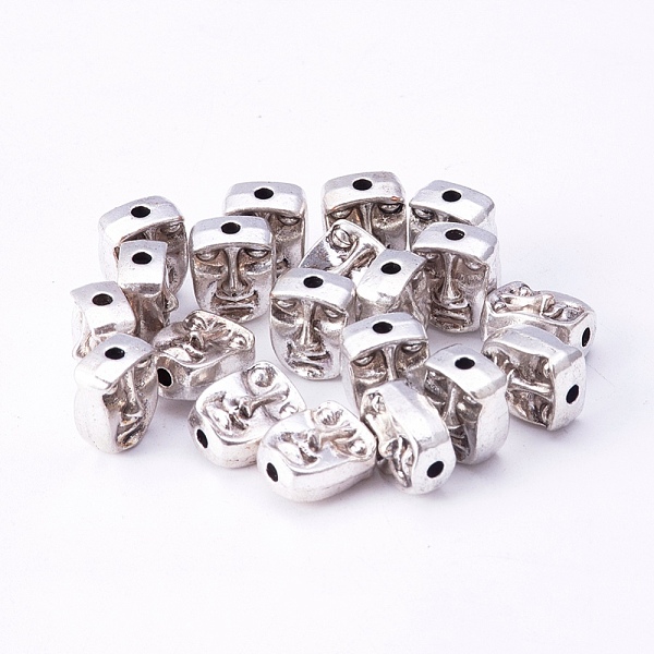 PandaHall Tibetan Style Alloy Human Face Beads, Cadmium Free & Nickel Free & Lead Free, Antique Silver, 12x10x7mm, Hole: 2mm Alloy Body
PandaHall Tibetan Style Alloy Human Face Beads, Cadmium Free & Nickel Free & Lead Free, Antique Silver, 12x10x7mm, Hole: 2mm Alloy Body