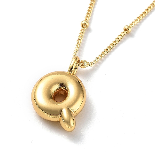 PandaHall Initial Letter Brass Pendant Necklaces, Real 18K Gold Plated, Letter Q, 17.52 inch(445mm), Letter: 19.5x12.5mm. Brass Letter Q
PandaHall Initial Letter Brass Pendant Necklaces, Real 18K Gold Plated, Letter Q, 17.52 inch(445mm), Letter: 19.5x12.5mm. Brass Letter Q