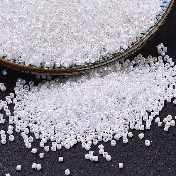 PandaHall MIYUKI Delica Beads Small, Cylinder, Japanese Seed Beads, 15/0, (DBS0202) White Pearl AB, 1.1x1.3mm, Hole: 0.7mm, about...
PandaHall MIYUKI Delica Beads Small, Cylinder, Japanese Seed Beads, 15/0, (DBS0202) White Pearl AB, 1.1x1.3mm, Hole: 0.7mm, about...