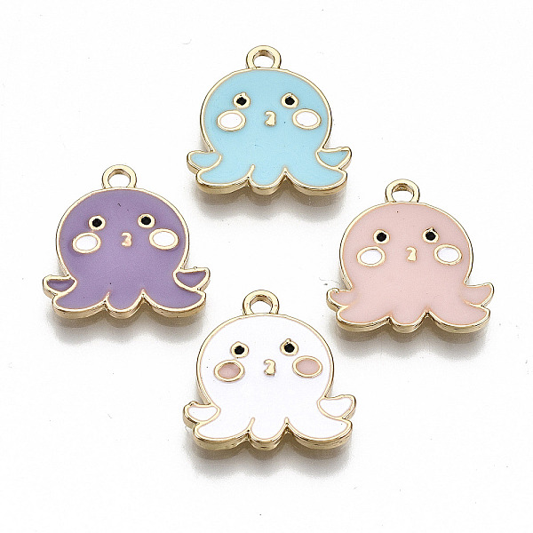 PandaHall Eco-Friendly Zinc Alloy Pendants, with Enamel, Cadmium Free & Nickel Free & Lead Free, Octopus Shape, Light Gold, Mixed Color..., Multicolor
PandaHall Eco-Friendly Zinc Alloy Pendants, with Enamel, Cadmium Free & Nickel Free & Lead Free, Octopus Shape, Light Gold, Mixed Color..., Multicolor