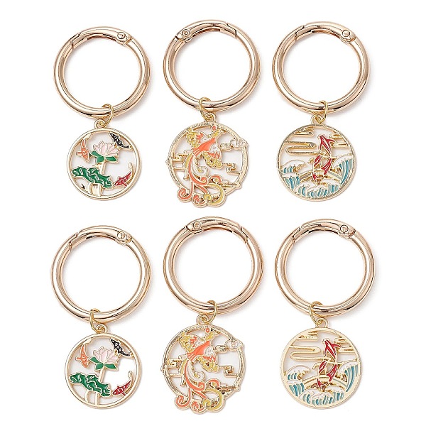 PandaHall Alloy Enamel Shoe Charms, with Spring Gate Rings, Flat Round with Fish/Lotus//Phoenix Charm, for Boot Decoration, Mixed Color..., Multicolor
PandaHall Alloy Enamel Shoe Charms, with Spring Gate Rings, Flat Round with Fish/Lotus//Phoenix Charm, for Boot Decoration, Mixed Color..., Multicolor