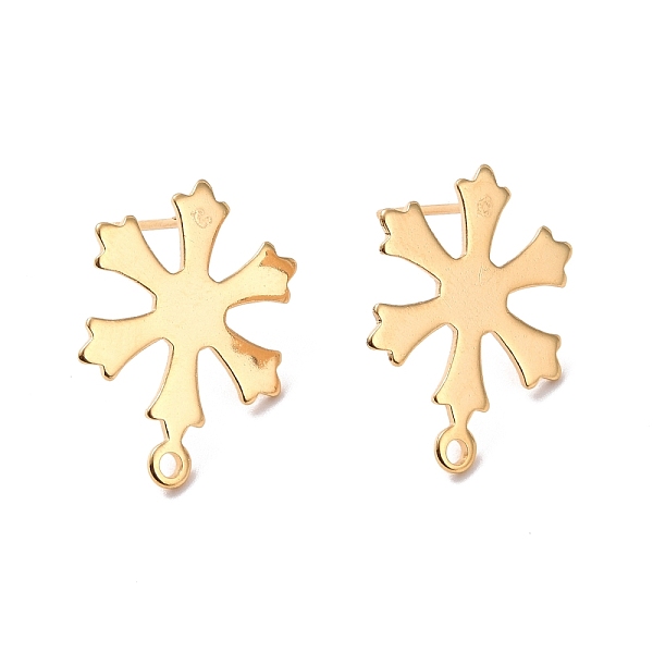 PandaHall 201 Stainless Steel Stud Earring Findings, with Horizontal Loop and 316 Stainless Steel Pin, Snowflakes, Real 24K Gold Plated...
PandaHall 201 Stainless Steel Stud Earring Findings, with Horizontal Loop and 316 Stainless Steel Pin, Snowflakes, Real 24K Gold Plated...