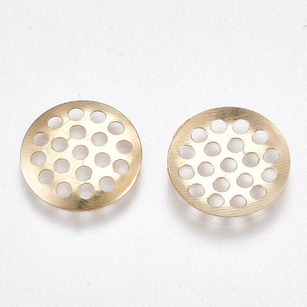 PandaHall Iron Finger Ring/Brooch Sieve Findings, Perforated Disc Settings, Nickel Free, Light Gold, 12x5mm, Hole: 1.2mm Iron Disc
PandaHall Iron Finger Ring/Brooch Sieve Findings, Perforated Disc Settings, Nickel Free, Light Gold, 12x5mm, Hole: 1.2mm Iron Disc