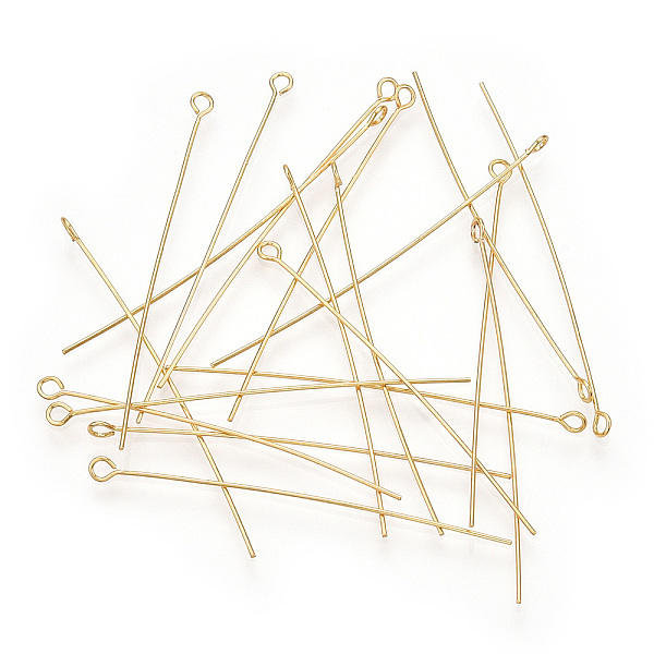 PandaHall Brass Eye Pin, Long-Lasting Plated, Real Gold Plated, Nickel Free, Real 18K Gold Plated, 24 Gauge, 45mm, Hole: 1.6mm, Pin: 0.5mm...
PandaHall Brass Eye Pin, Long-Lasting Plated, Real Gold Plated, Nickel Free, Real 18K Gold Plated, 24 Gauge, 45mm, Hole: 1.6mm, Pin: 0.5mm...