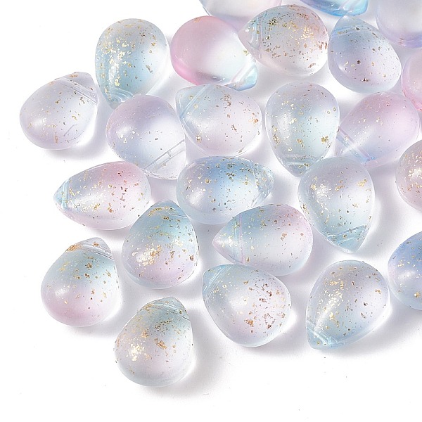 PandaHall Two Tone Transparent Spray Painted Glass Beads, Top Drilled Beads, with Glitter Powder, Frosted, Teardrop, Light Blue..., Pink
PandaHall Two Tone Transparent Spray Painted Glass Beads, Top Drilled Beads, with Glitter Powder, Frosted, Teardrop, Light Blue..., Pink