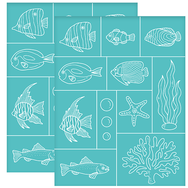 PandaHall Self-Adhesive Silk Screen Printing Stencil, for Painting on Wood, DIY Decoration T-Shirt Fabric, Turquoise, Fish Pattern...
PandaHall Self-Adhesive Silk Screen Printing Stencil, for Painting on Wood, DIY Decoration T-Shirt Fabric, Turquoise, Fish Pattern...