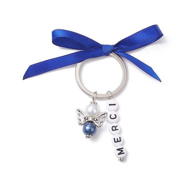 PandaHall Angel Glass Pearl Beads & Acrylic Beads Charms Keychain, with Iron Split Key Rings, Satin Ribbon and Alloy Findings, Antique...
PandaHall Angel Glass Pearl Beads & Acrylic Beads Charms Keychain, with Iron Split Key Rings, Satin Ribbon and Alloy Findings, Antique...