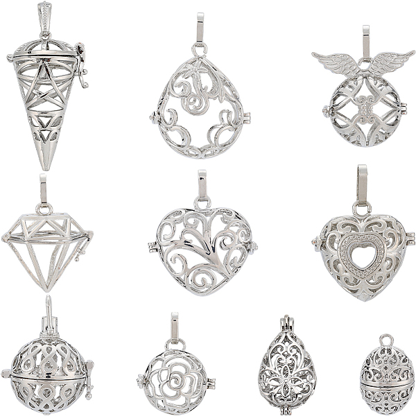 PandaHall SUNNYCLUE 10Pcs Stone Holder Necklace Silver Locket Charms Bulk Cage Pendants Vintage Cage Locket Charms Perfume Diffuser Locket...
PandaHall SUNNYCLUE 10Pcs Stone Holder Necklace Silver Locket Charms Bulk Cage Pendants Vintage Cage Locket Charms Perfume Diffuser Locket...