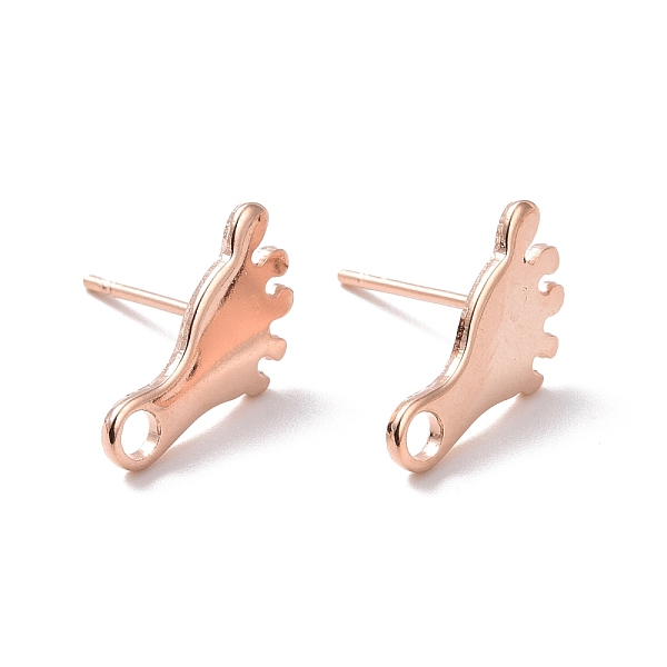 PandaHall 201 Stainless Steel Stud Earring Findings, with Horizontal Loop and 316 Stainless Steel Pin, Foot Print, Real Rose Gold Plated...
PandaHall 201 Stainless Steel Stud Earring Findings, with Horizontal Loop and 316 Stainless Steel Pin, Foot Print, Real Rose Gold Plated...