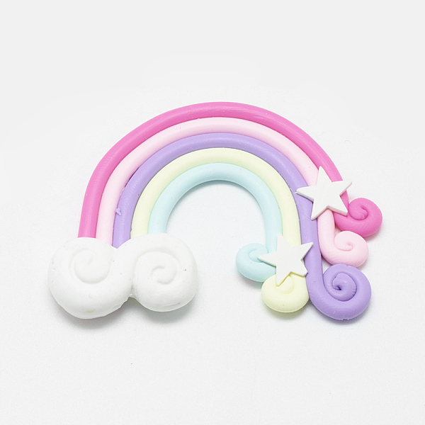 PandaHall Handmade Polymer Clay Cabochons, Rainbow, Colorful, 36~40x47~53x3mm Polymer Clay Rainbow
PandaHall Handmade Polymer Clay Cabochons, Rainbow, Colorful, 36~40x47~53x3mm Polymer Clay Rainbow