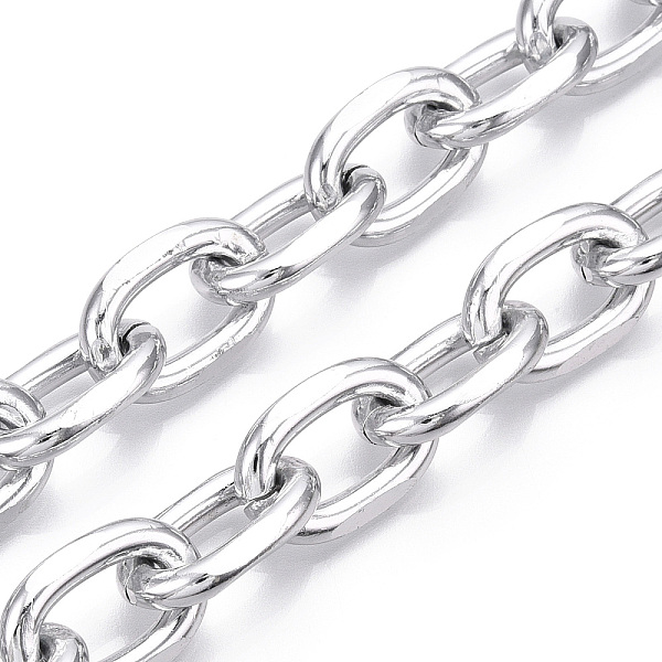 PandaHall Aluminum Faceted Cable Chain, Diamond Cut Oval Link Chains, Unwelded, Silver, 21x12.5x3.5mm Aluminum
PandaHall Aluminum Faceted Cable Chain, Diamond Cut Oval Link Chains, Unwelded, Silver, 21x12.5x3.5mm Aluminum